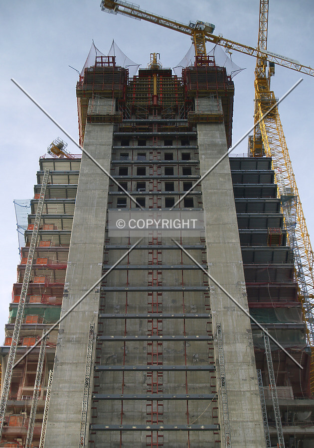 Looking up from the eastern side