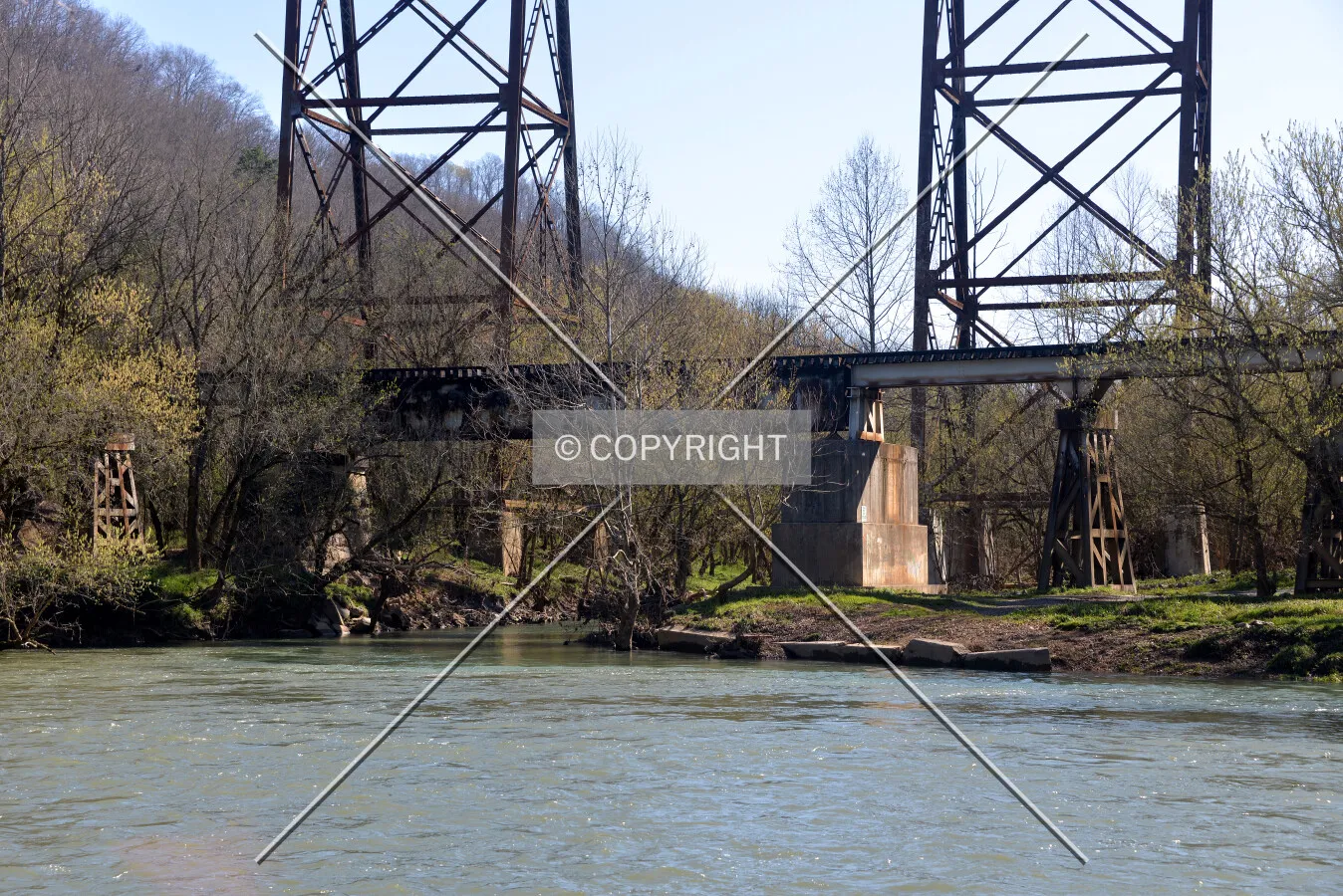 Lower bridge from the west
