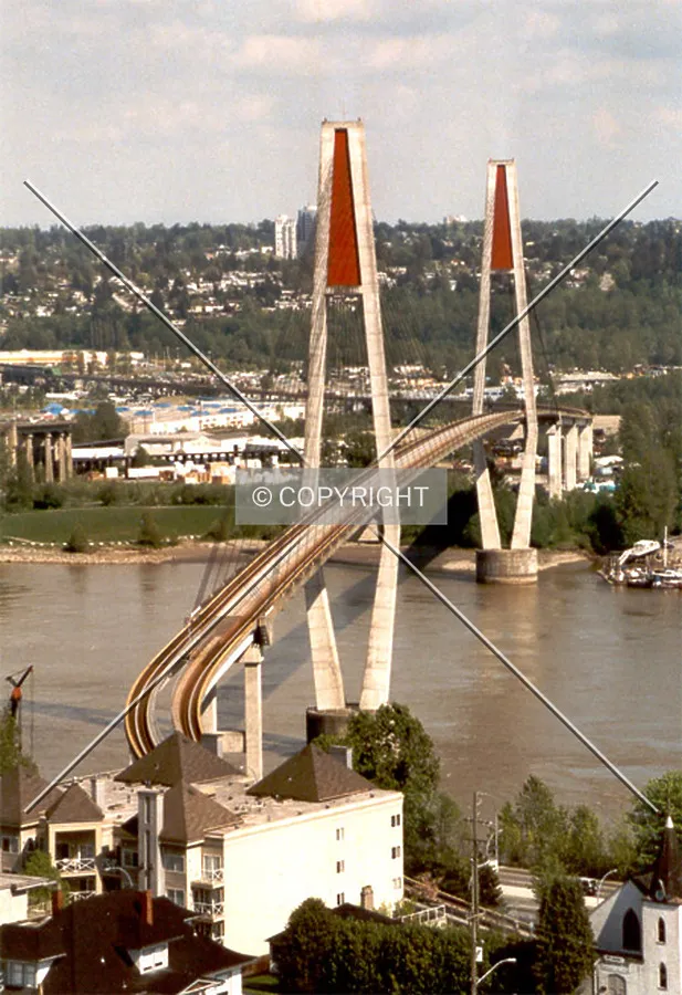 Skytrain bridge over the Fraser River