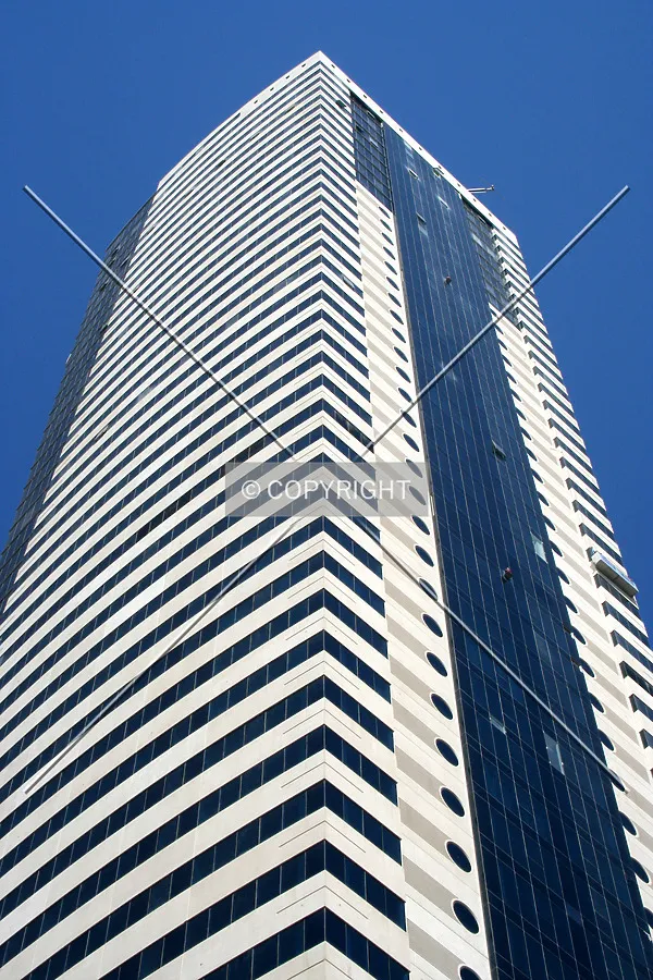 Looking up from the base