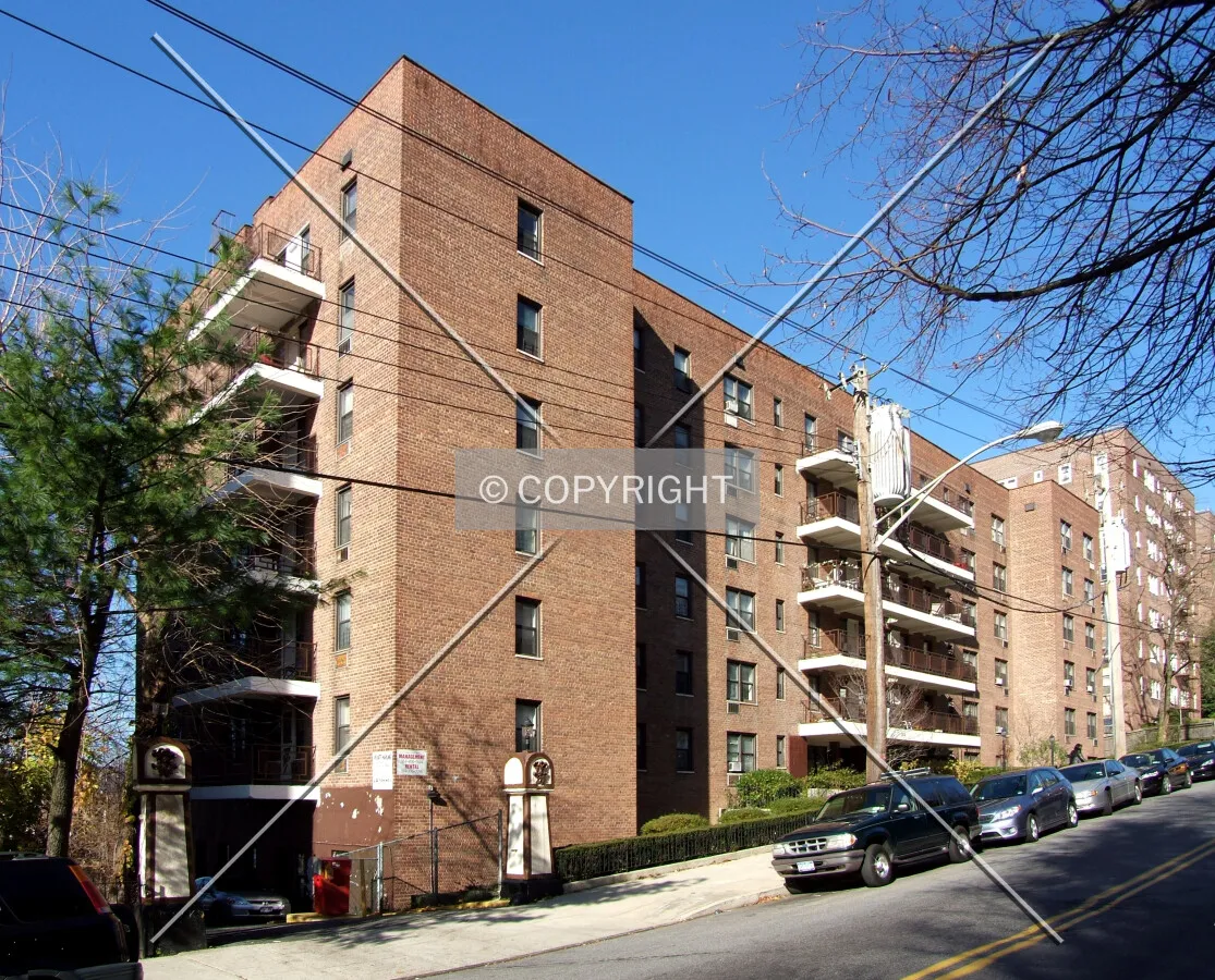 View from the southeast across North Broadway