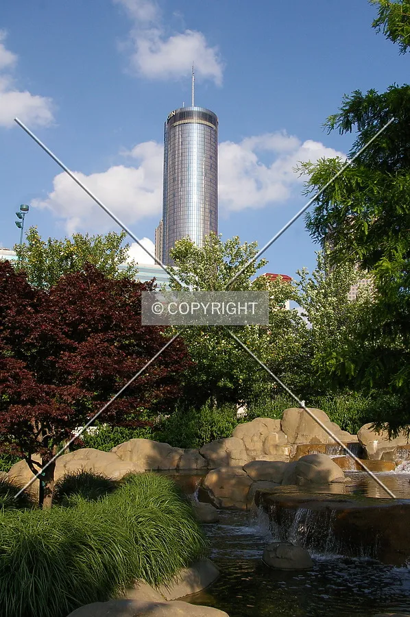 A view from Centennial Olympic Park