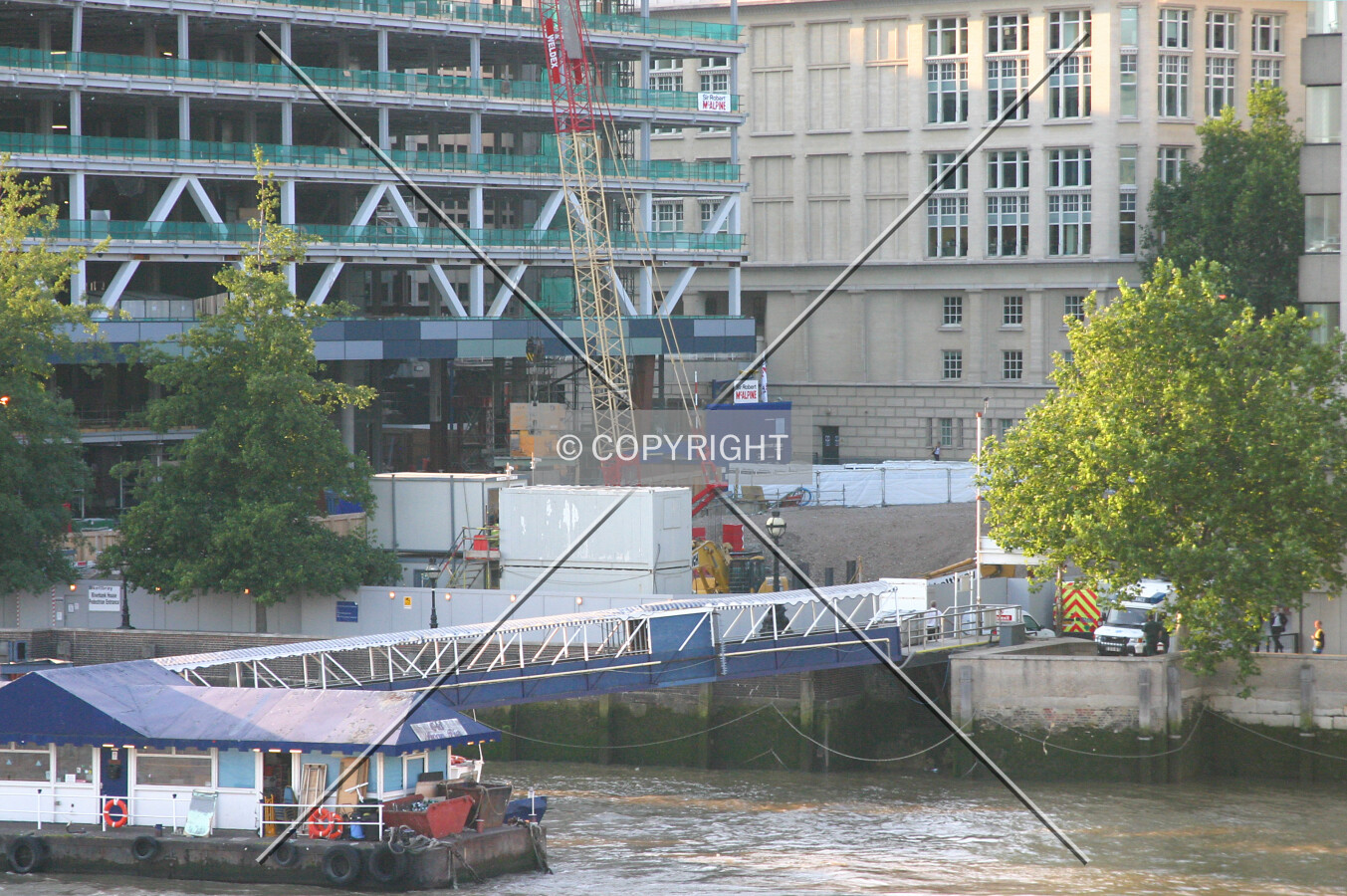 View northwest from London Bridge