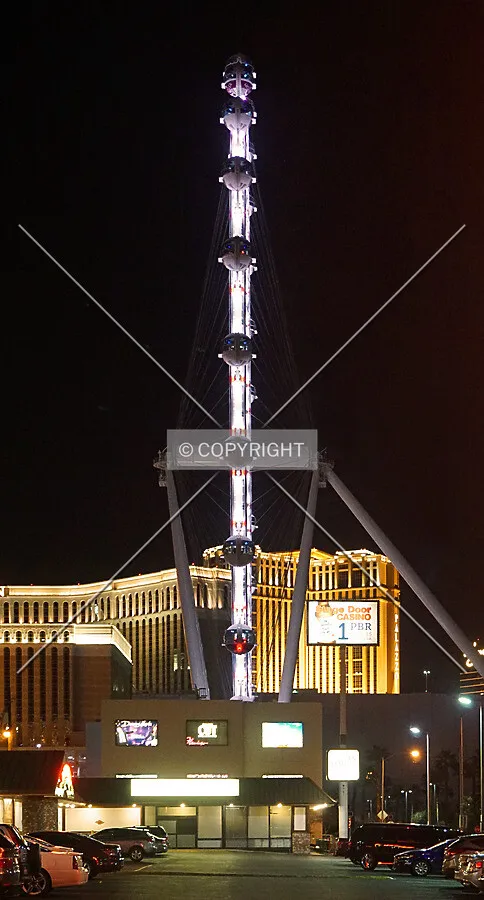 View from the south at night; February 15, 2017