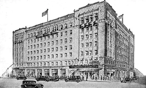 Vintage view from the northwest