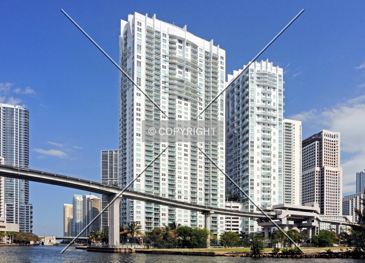 View from the west across the Miami River