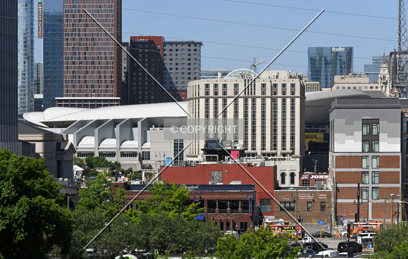 View from the southeast