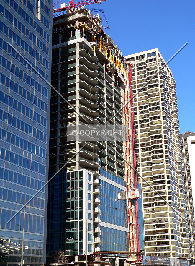 View to the east from Randolph Street