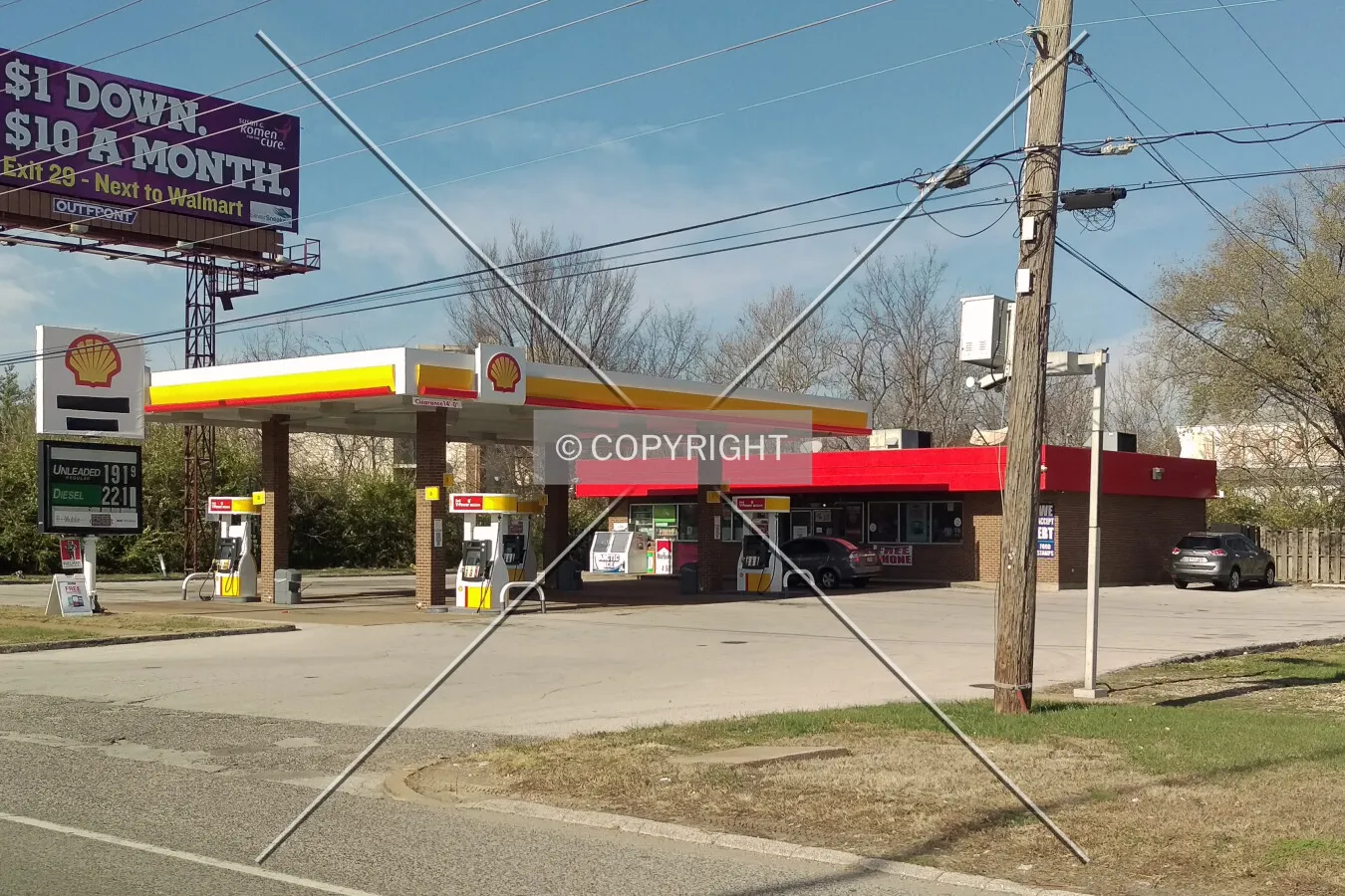 View from the southwest; November 26, 2015