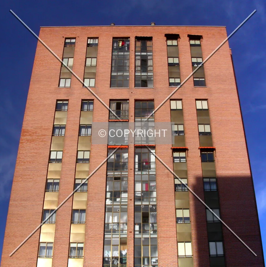 Looking up from the western side