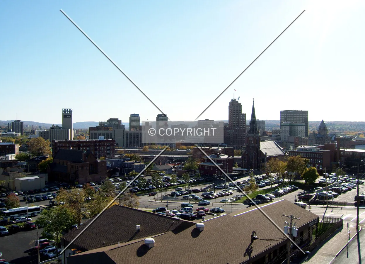 Downtown from the north