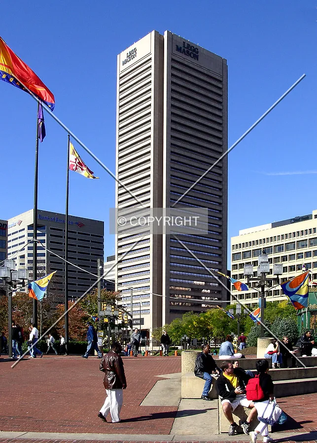 Looking northwest from Harborplace