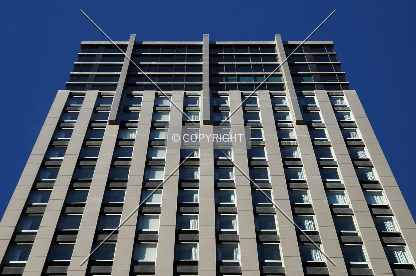 Looking up the west side