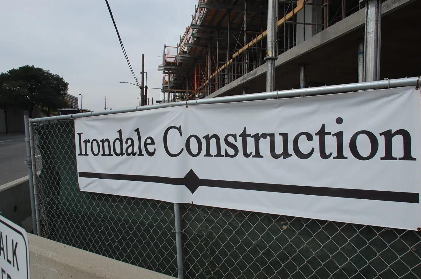 Construction banner