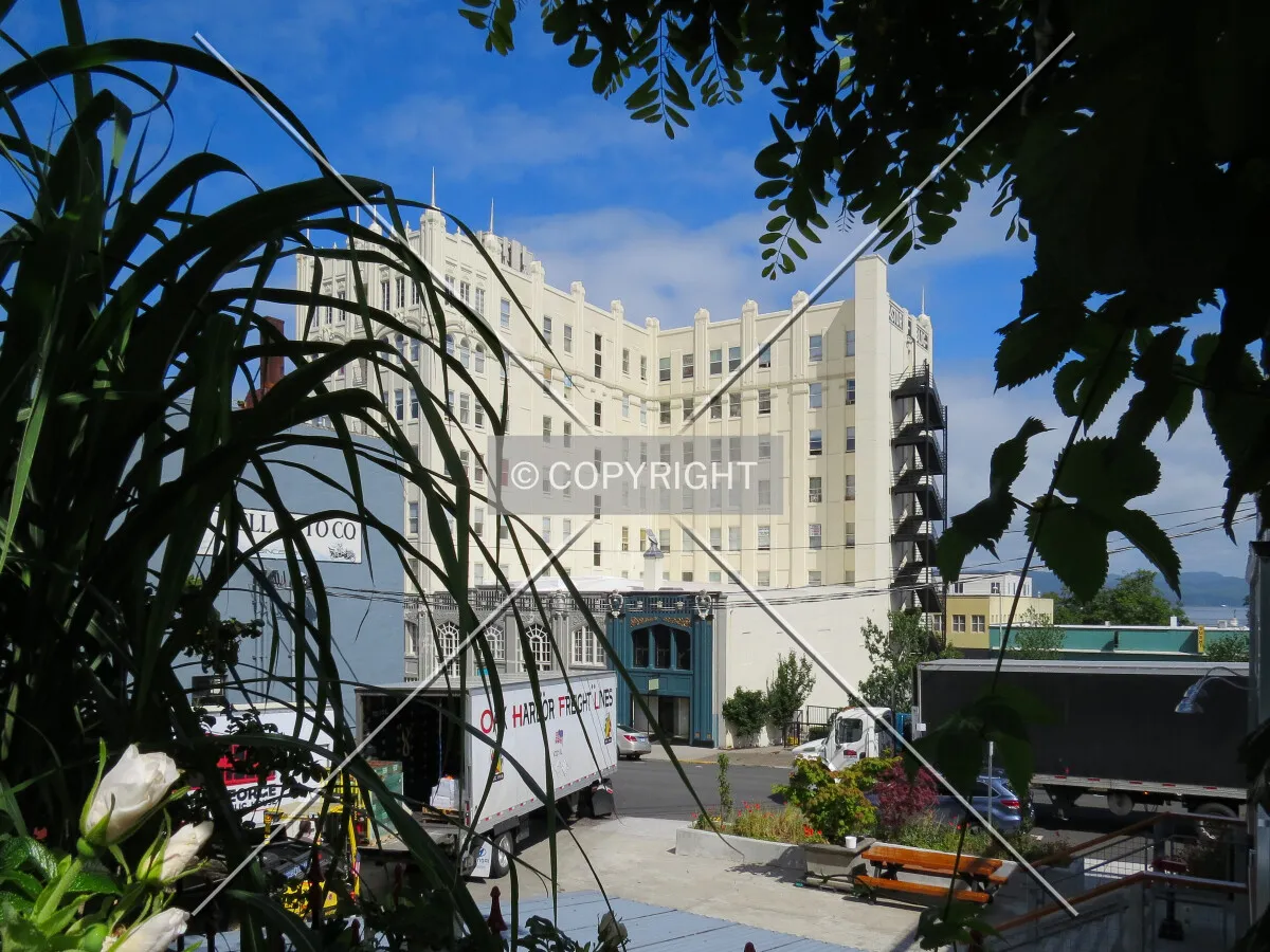 View to the northwest from Exchange Street