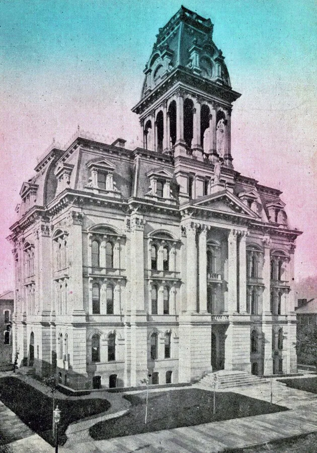 Vintage view from the southwest