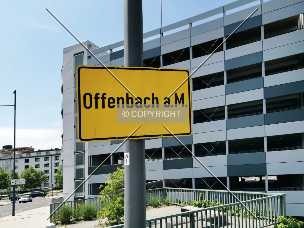 Offenbach street sign