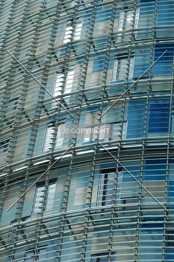 Facade on the top of the building