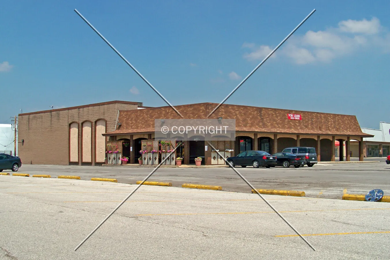 View from the southeast
