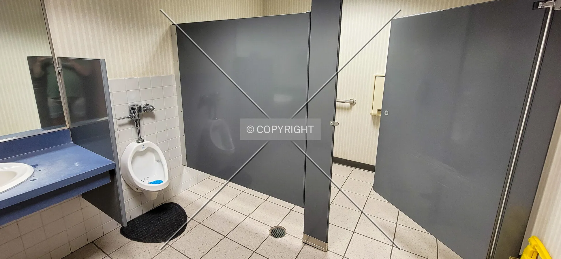 Men's restroom; May 15, 2021