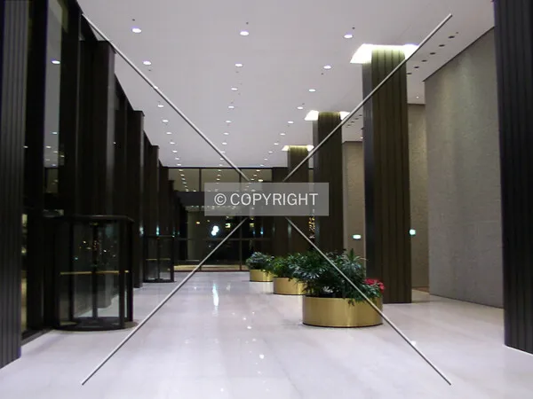 West lobby, looking south