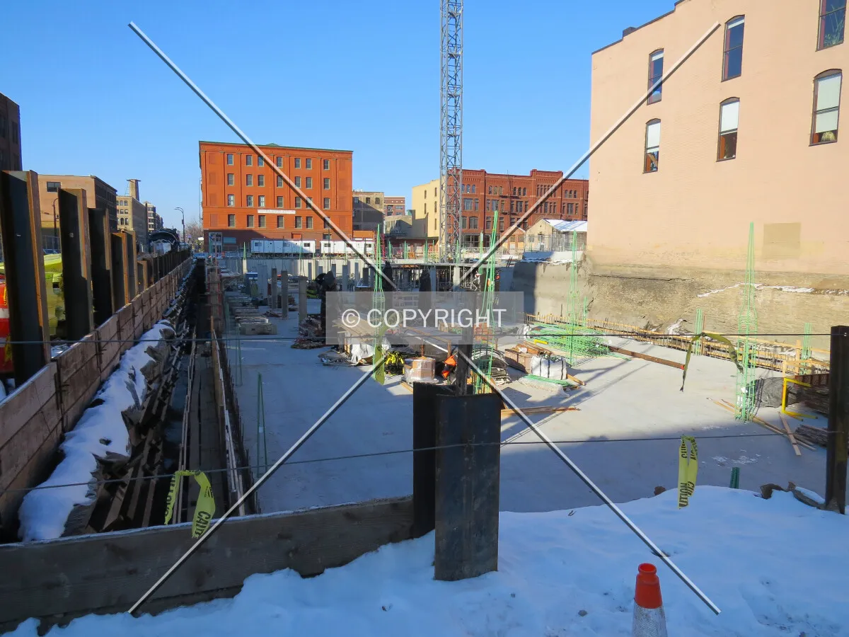 View to the northwest from 1st Avenue North