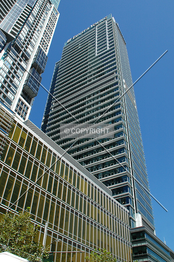 Looking up the north side