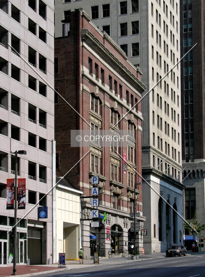 From across Light Street to the southeast