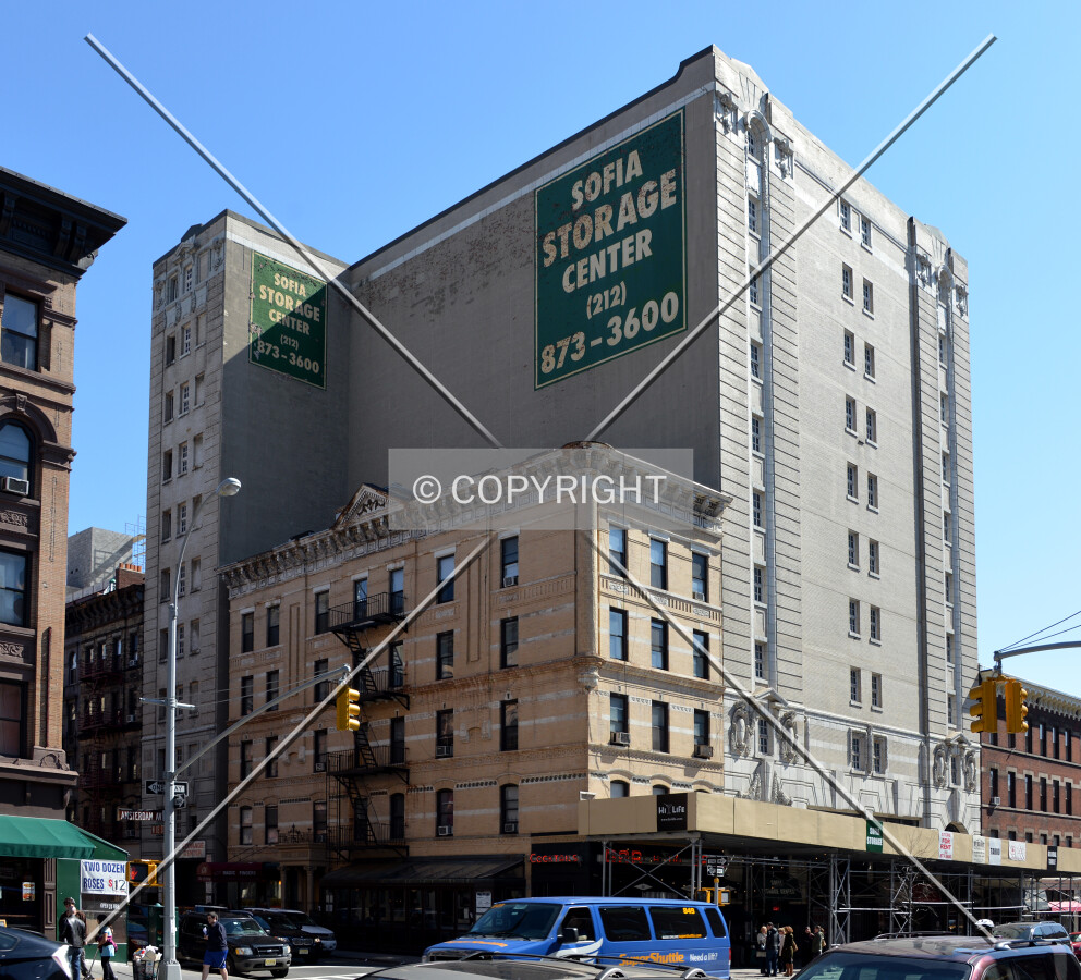 View from the northwest at Amsterdam Avenue and 83rd Street