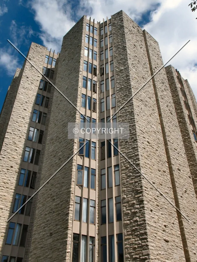 Looking up the southwest side