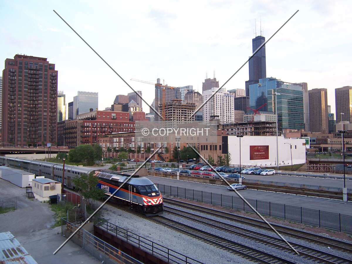 Looking southeast from the Halsted Street overpass