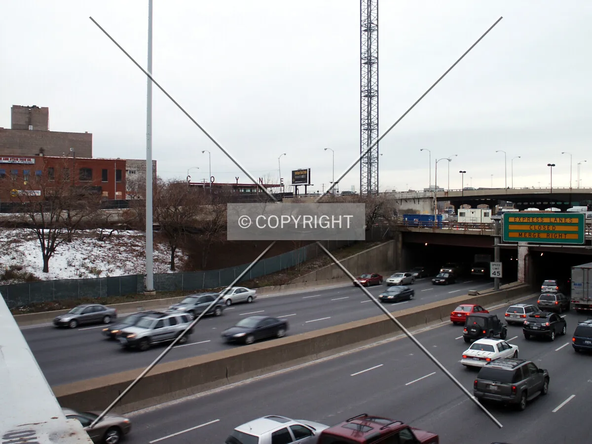 Looking northwest from the Fulton Street bridge