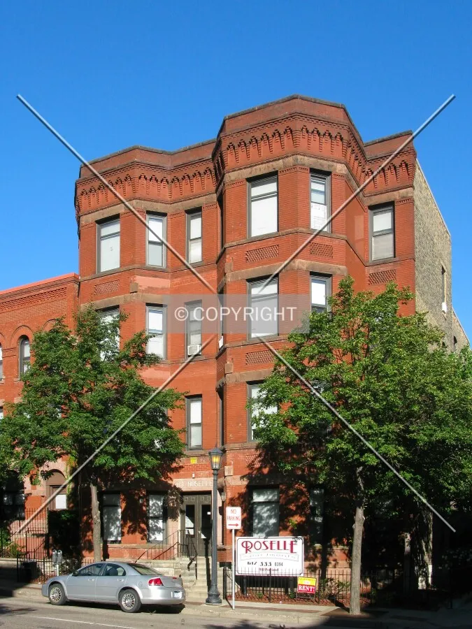 View to the west across Portland Avenue