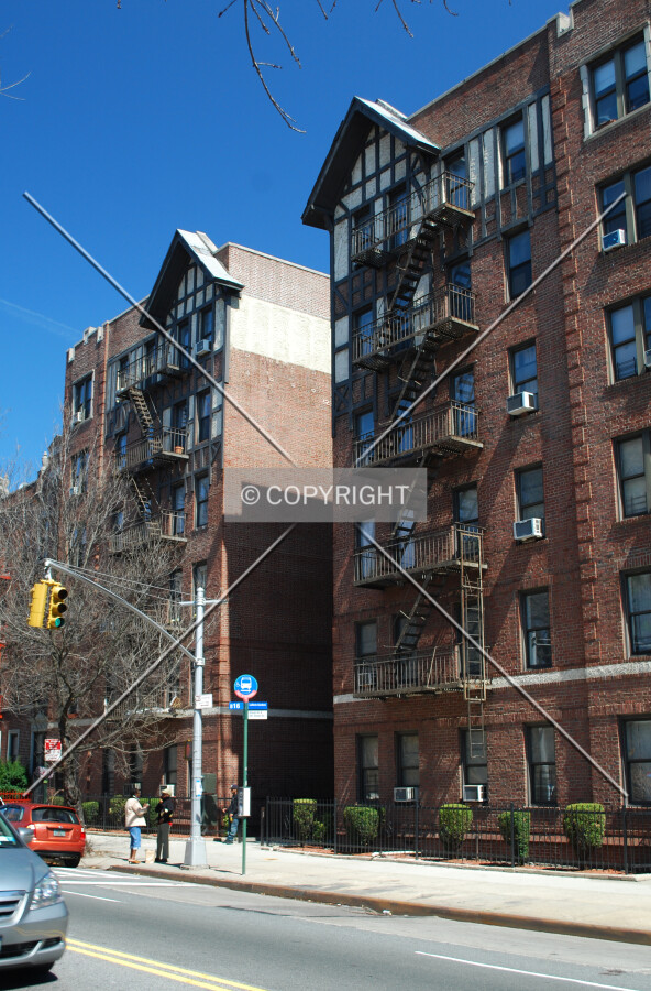 Viewed along Ocean Avenue