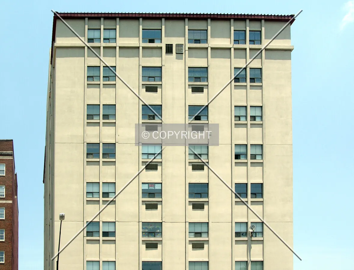 Upper floors from the west