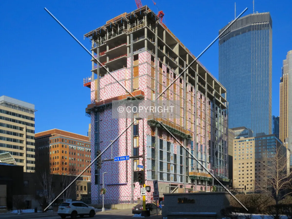 View to the north across 11th Street South