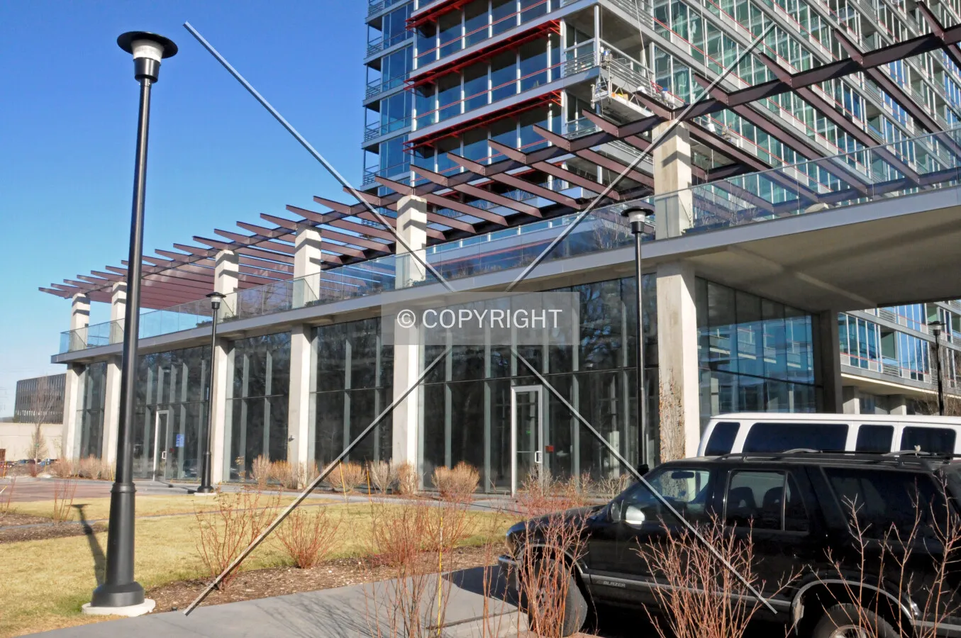Retail space on the west end of the Maple Tower