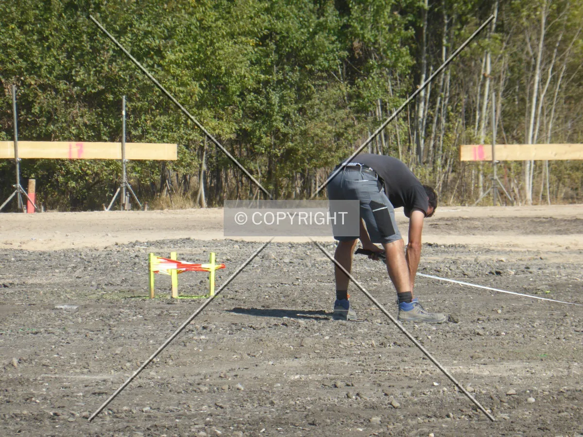 A surveyor at work