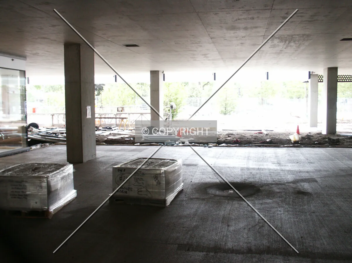 Looking east through the underpass