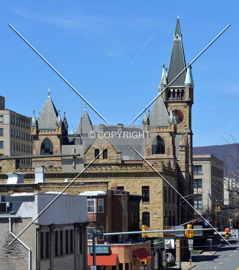 View from the southeast