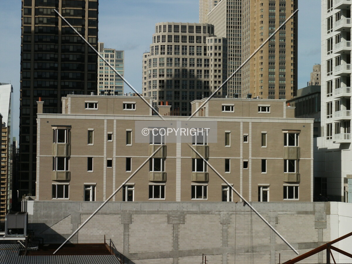 Back of the skyhomes from the south