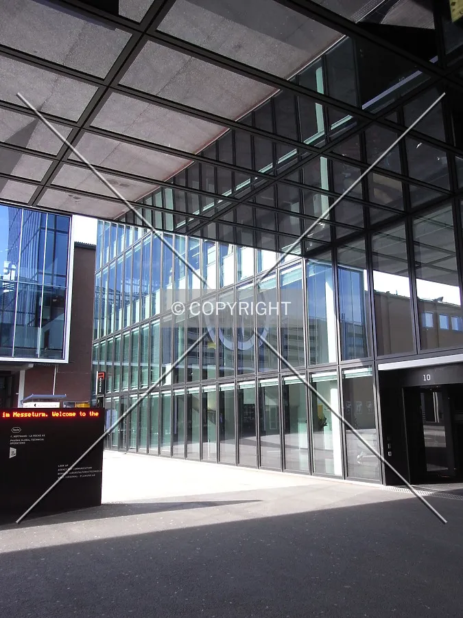 Entrance zone of Messeturm Basel