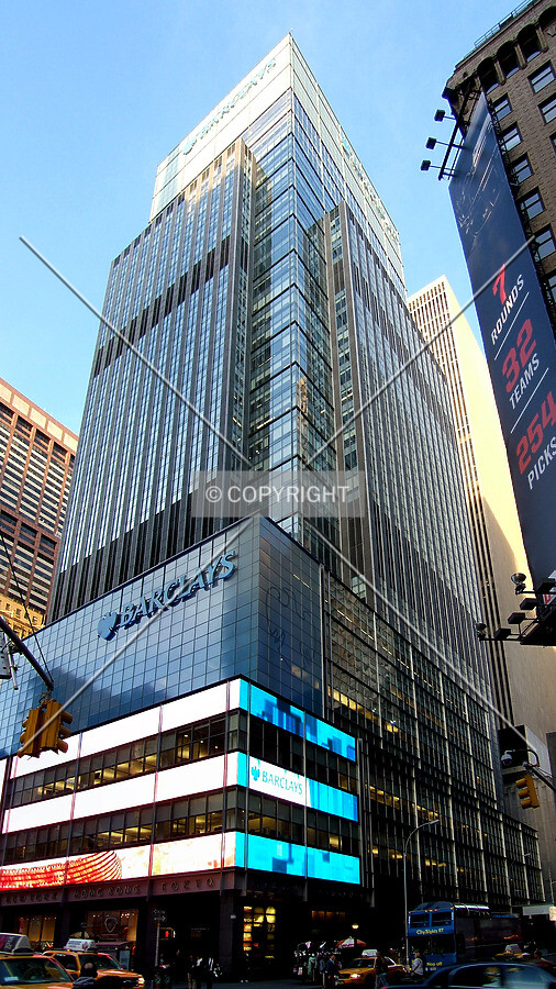View from the west at 7th Avenue and 49th Street
