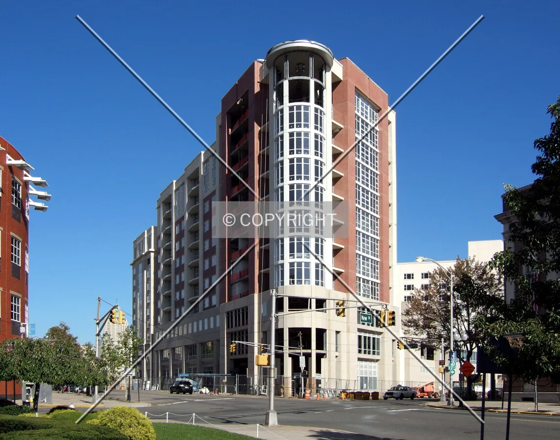 View from the west at Livingston Avenue and New Street