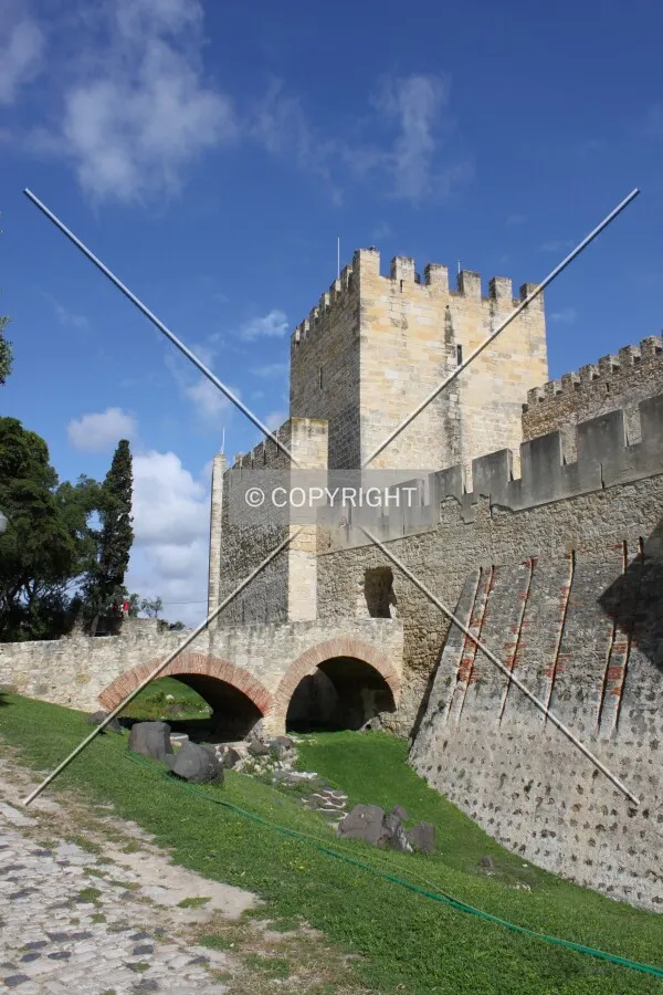 Eastern view of the main entrance of the central castle