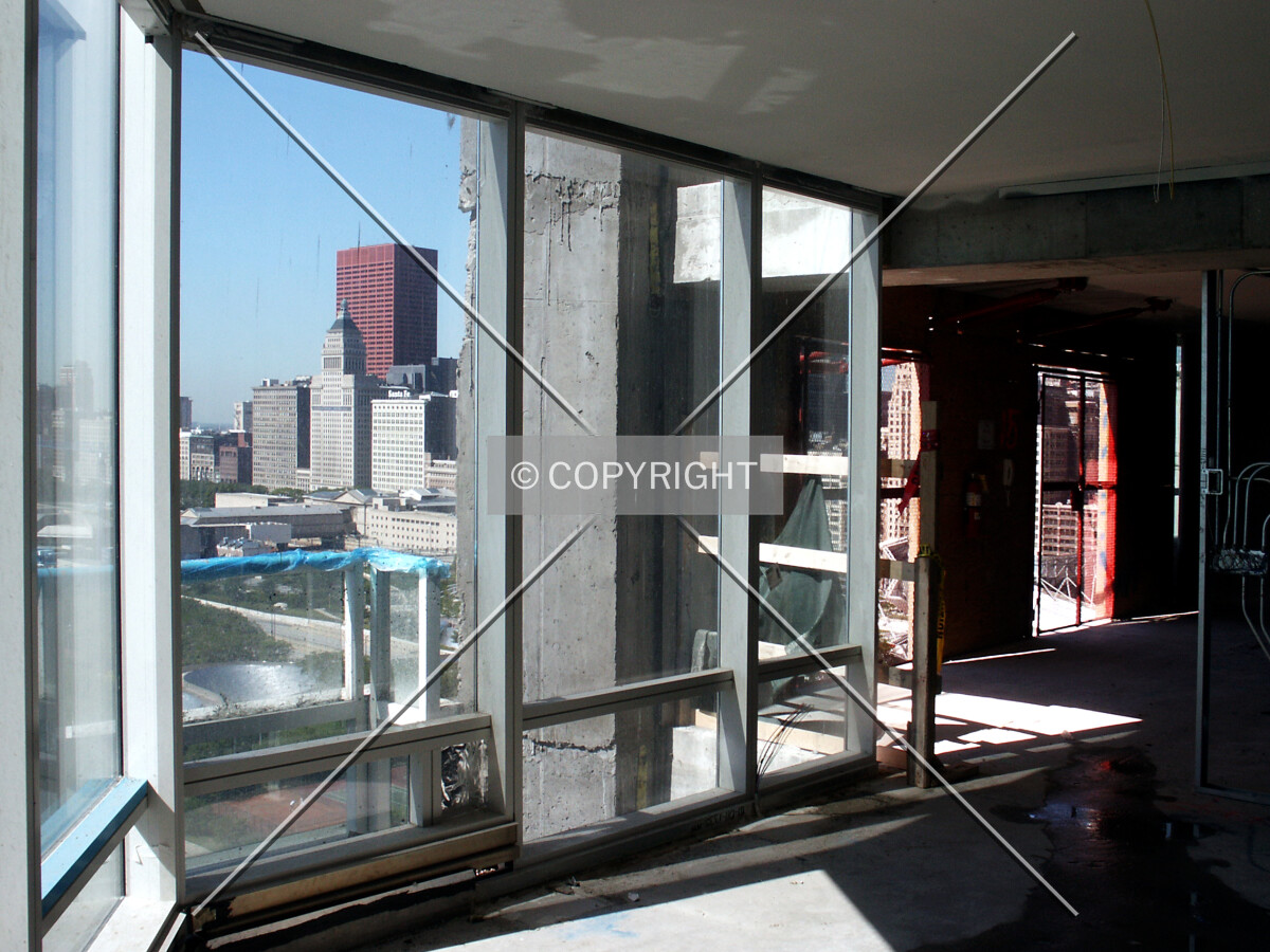 Looking southwest from the 15th floor