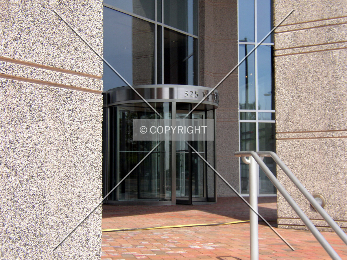 Main entrance off North Tryon Street