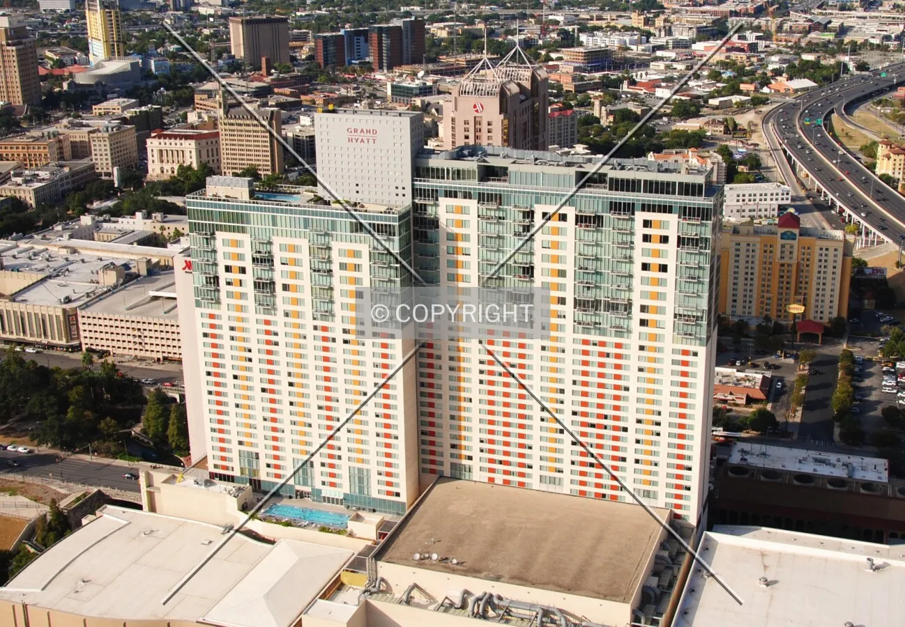 Elevated view from the south