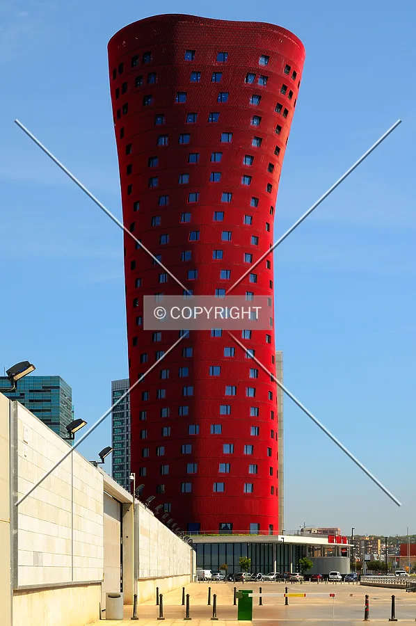 Hotel Fira tower designed by architect Toyo Ito
