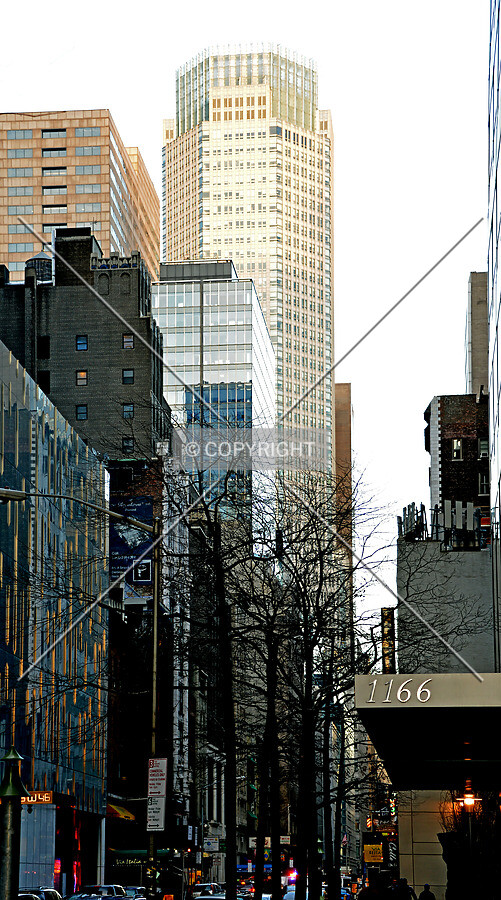 View from the northwest along 46th Street from 6th Avenue